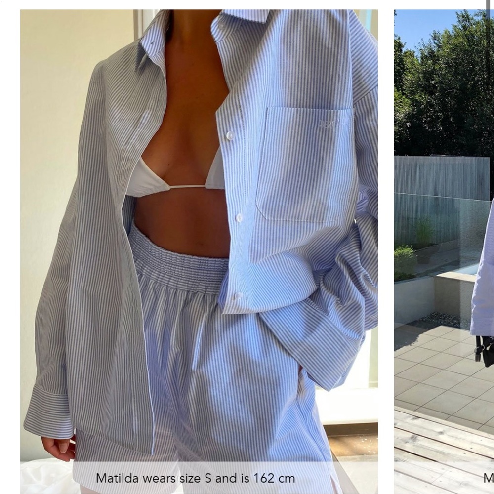 DJERF AVENUE BLUE BREEZY SHIRT!